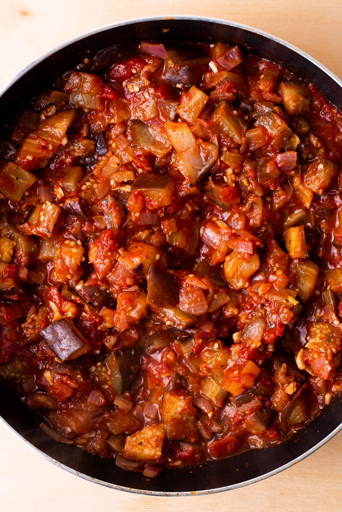 خورشت گوجه و بادمجان