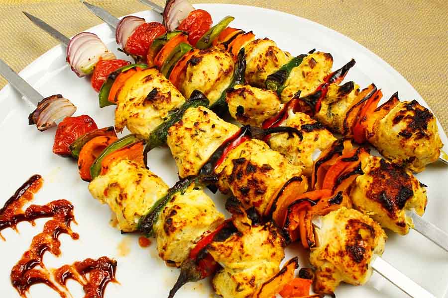 کباب مرغ و فلفل