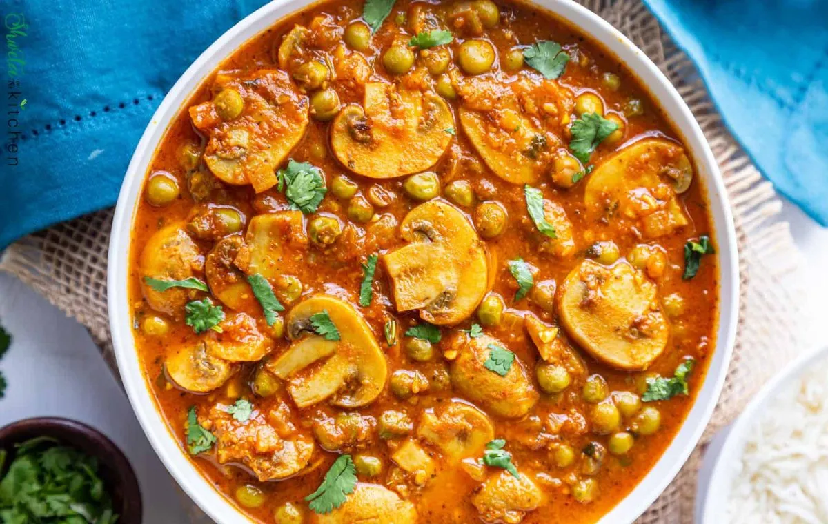 خوراک نخودفرنگی و گوشت