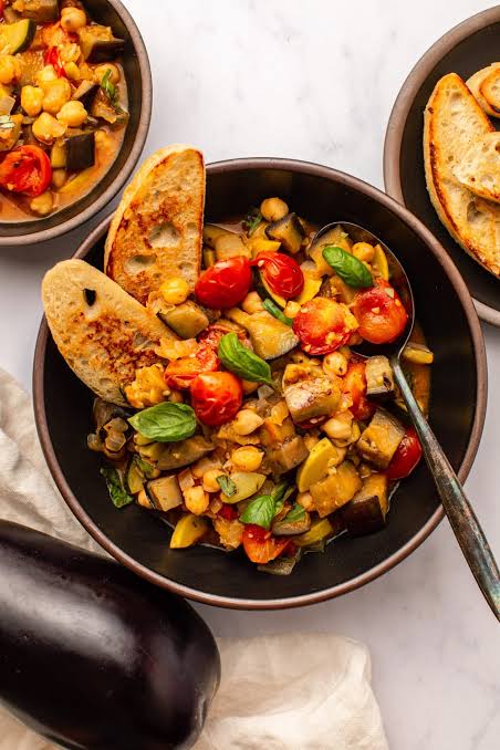 خورشت کدو سبز و بادمجان بدون گلوتن